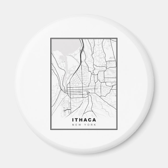Imán Mapa de Ítaca (Frente)