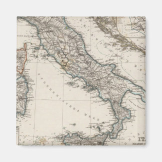 Imán Mapa de Italia de Stieler