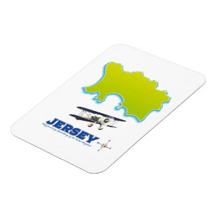 Imán Mapa de Jersey.