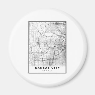Imán Mapa de Kansas City