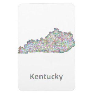 Imán Mapa de Kentucky