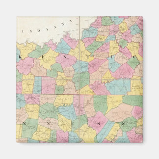 Imán Mapa de Kentucky y Tennessee