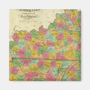 Imán Mapa de Kentucky y Tennessee