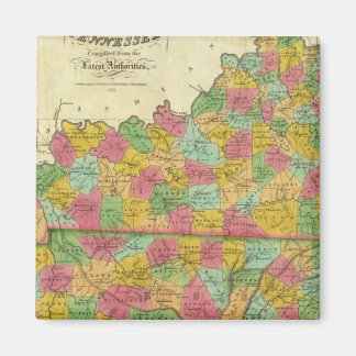 Imán Mapa de Kentucky y Tennessee