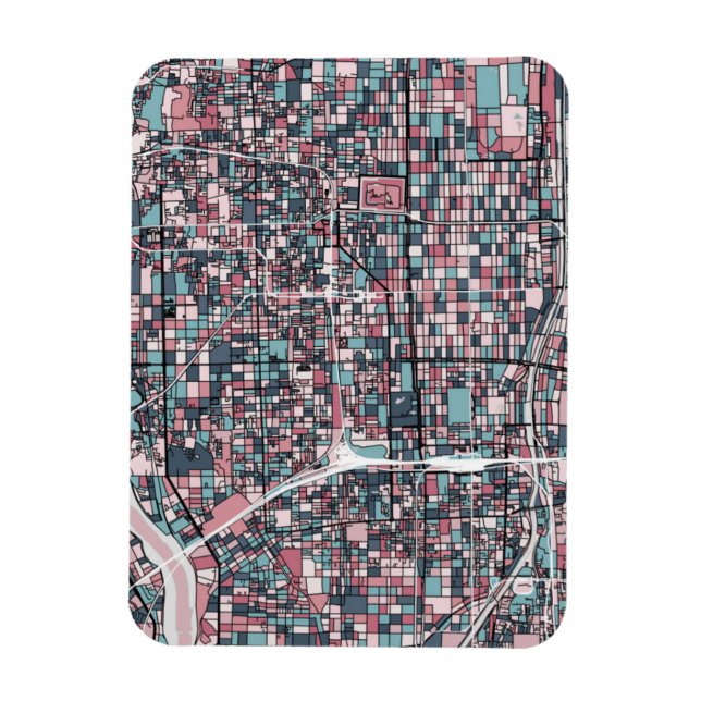 Imán Mapa de Kioto Japón (Vertical)