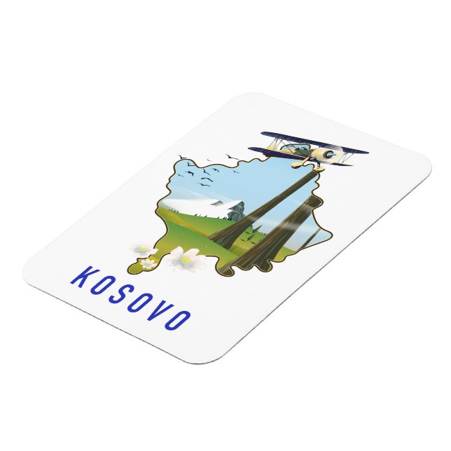 Imán Mapa de Kosovo (Lado Izquierdo)