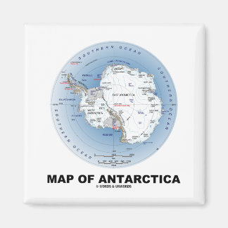 Imán Mapa De La Antártida (Geografía)