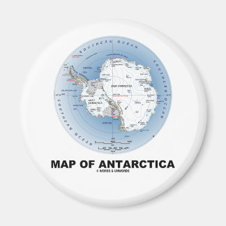 Imán Mapa De La Antártida (Geografía)