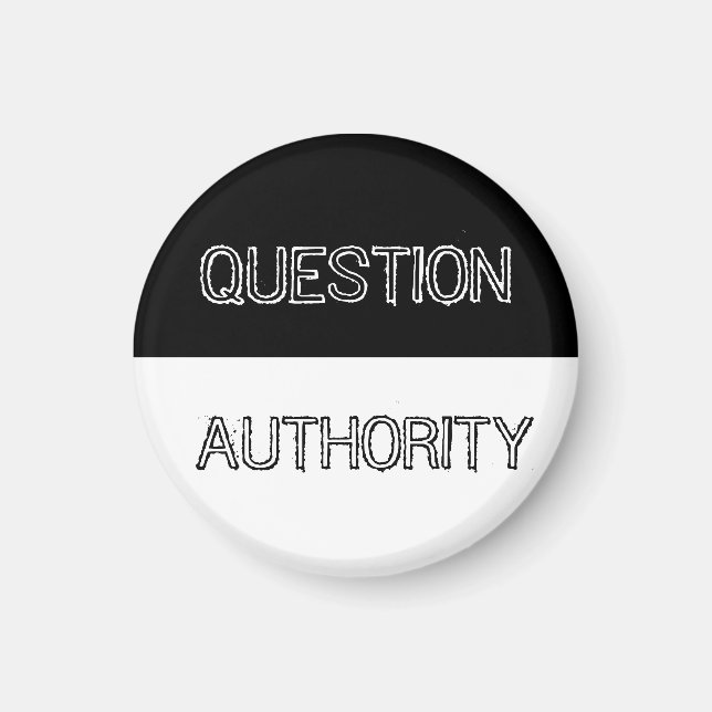 Imán Mapa de la autoridad de preguntas (Frente)