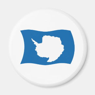 Imán Mapa de la Bandera Antártica