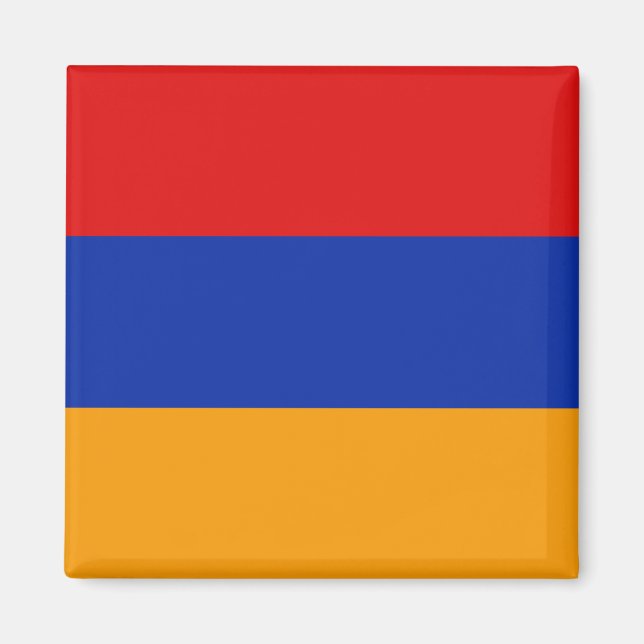 Imán Mapa de la bandera de Armenia (Frente)