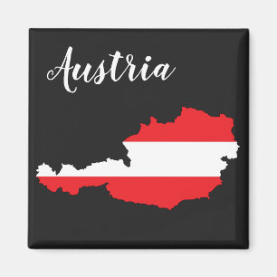 Imán Mapa de la bandera de Austria