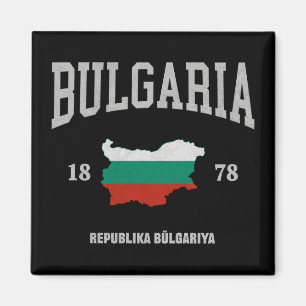 Imán Mapa de la bandera de Bulgaria