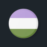 Imán Mapa de la bandera de género<br><div class="desc">Un diseño sencillo con los colores de la bandera de género :)</div>