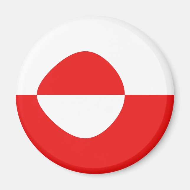 Imán Mapa de la bandera de Groenlandia (Frente)