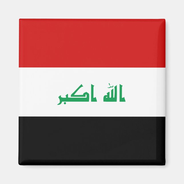 Imán Mapa de la bandera de Iraq (Frente)