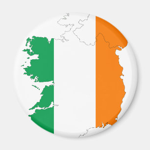 Imán Mapa de la bandera de Irlanda