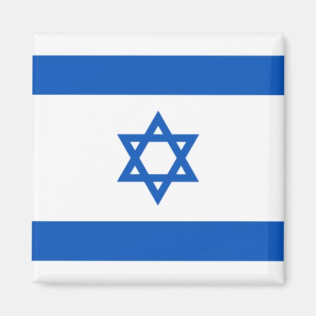 Imán Mapa de la bandera de Israel (Frente)