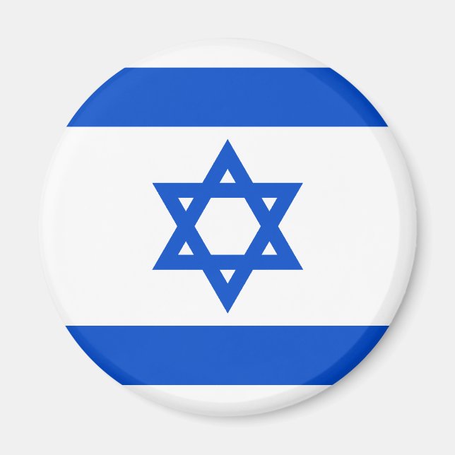 Imán Mapa de la bandera de Israel (Frente)