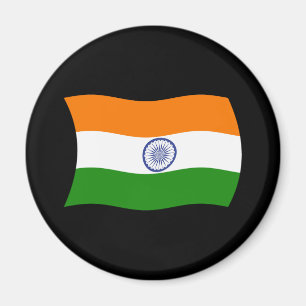 Imán Mapa de la bandera de la India