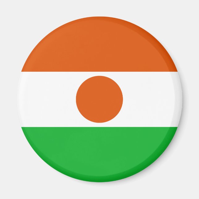 Imán Mapa de la bandera de Níger (Frente)