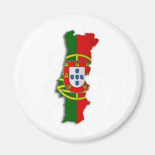 Imán Mapa de la bandera de Portugal