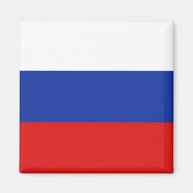 Imán Mapa de la bandera de Rusia (Frente)