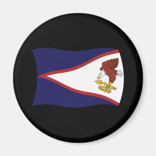 Imán Mapa de la bandera de Samoa Americana