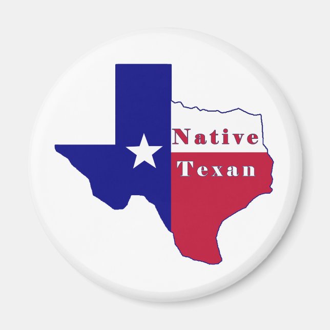 Imán Mapa de la bandera de texto nativa (Frente)