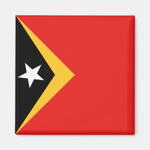 Imán Mapa de la bandera de Timor Oriental