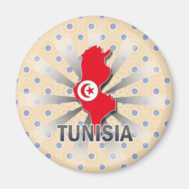 Imán Mapa de la bandera de Túnez 2.0 (Frente)