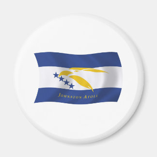 Imán Mapa de la bandera del atolón de Johnston