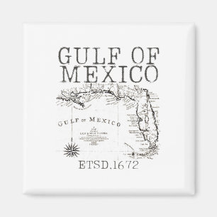 Imán Mapa De La Bandera Del Golfo De México De Estados 