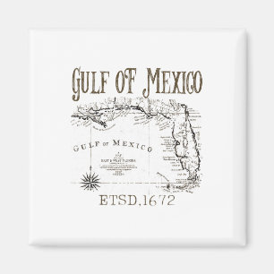 Imán Mapa De La Bandera Del Golfo De México De Estados 