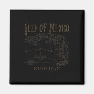 Imán Mapa De La Bandera Del Golfo De México De Estados 