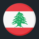 Imán Mapa de la bandera del Líbano<br><div class="desc">Revista con la bandera del Líbano,  oficialmente la República del Líbano.</div>