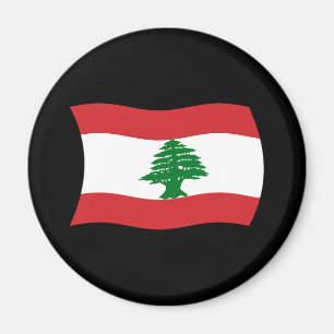 Imán Mapa de la bandera del Líbano