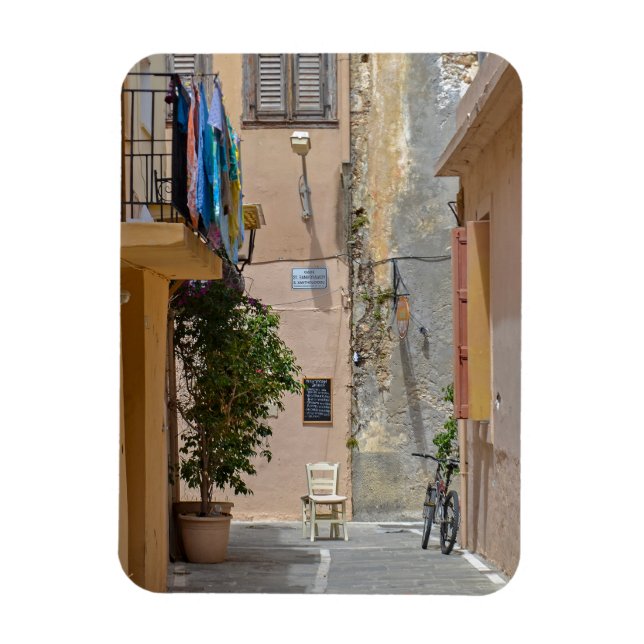 Imán Mapa de la calle mediterránea (Vertical)