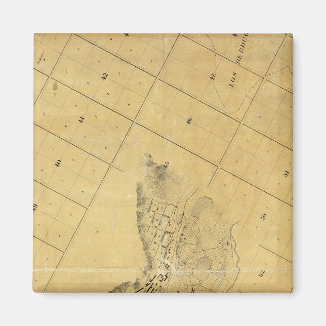Imán Mapa De La Ciudad De Los Ángeles (Frente)