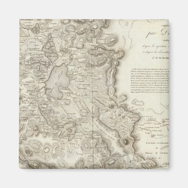 Imán Mapa de la ciudad de México (Frente)