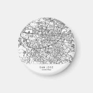 Imán Mapa de la ciudad de SAN JOSE