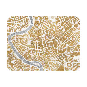 Imán Mapa De La Ciudad Dorada De Roma