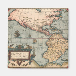 Imán Mapa de la época de Norteamérica