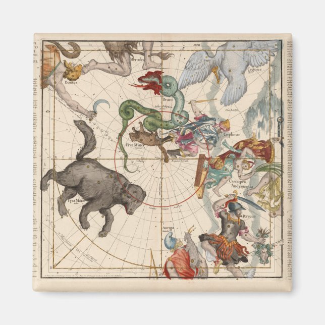Imán Mapa de la época del Polo Norte (Frente)