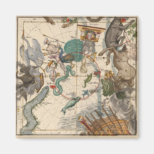 Imán Mapa de la época del Polo Sur