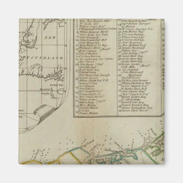 Imán Mapa de la isla de San Juan (Frente)