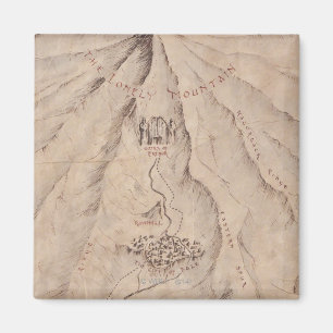 Imán Mapa de la montaña Lonley