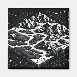 Imán Mapa de la montaña mágica