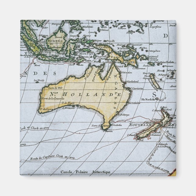 Imán Mapa de la Nueva Holanda (Frente)