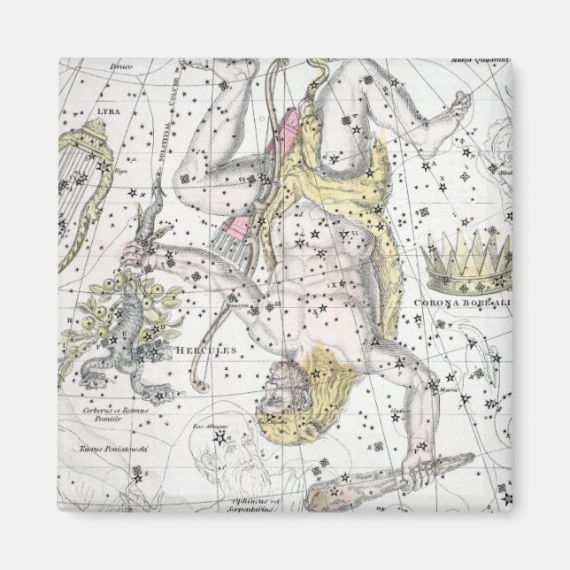 Imán Mapa de la placa VIII de las constelaciones (Frente)